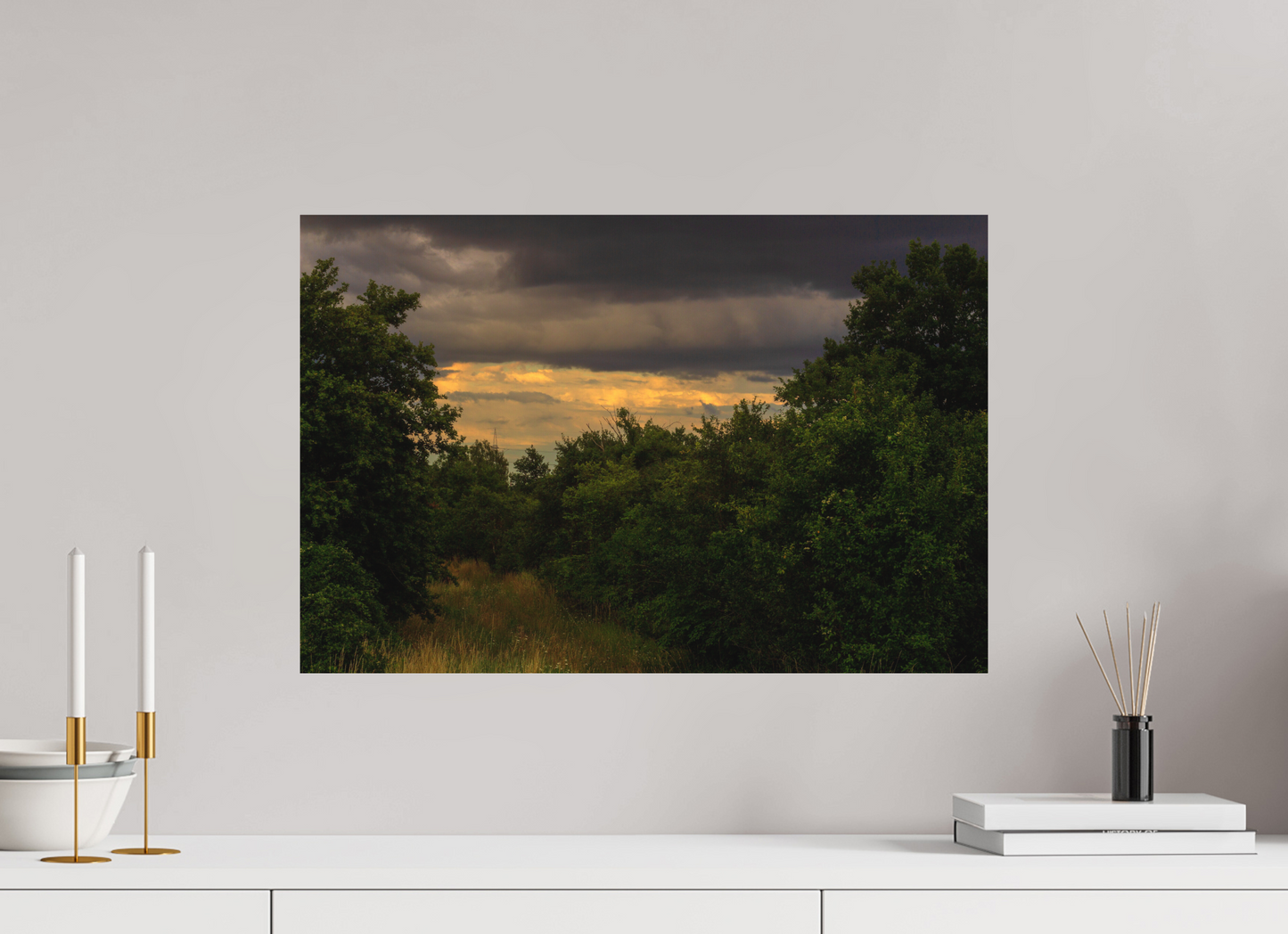 60 x 40 cm, Foto-Druck auf Alu-Dibond (für geschützten Außenbereich) In den Vierzehn Morgen, Budenheim