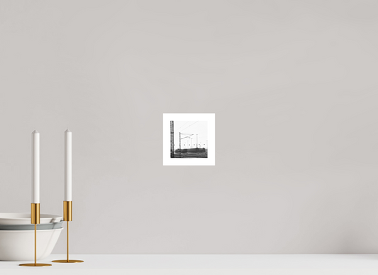 10 x 10 cm, Foto-Abzug (Ilford SW-Papier, matt) Bahnhof an der SAP-Arena